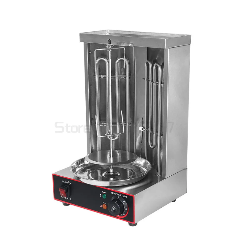 Лампа для гриля автоматическая вращающаяся барбекю мяса лампа 2 нагревательная