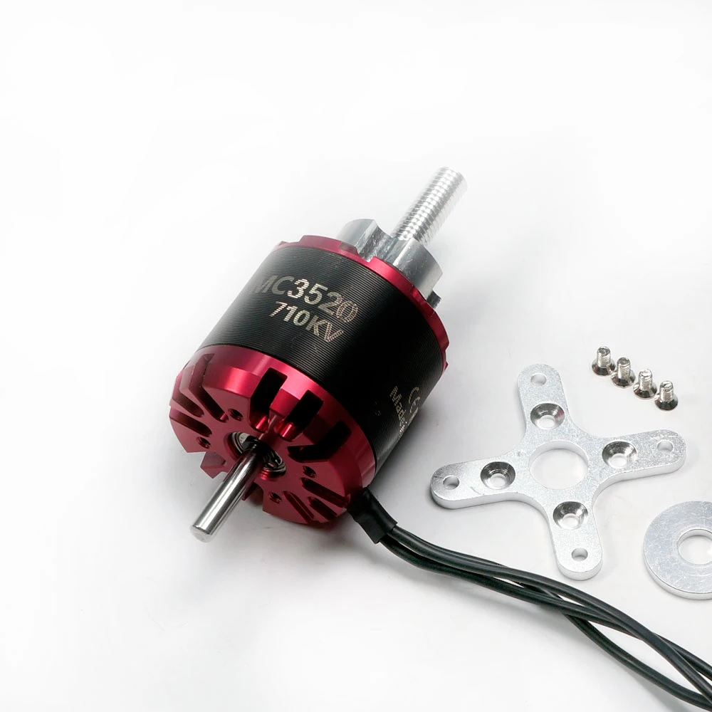 Металлический двигатель QX MO 3520 710 кВ/880 кВ бесщеточный для батареи 4S/5S/6S