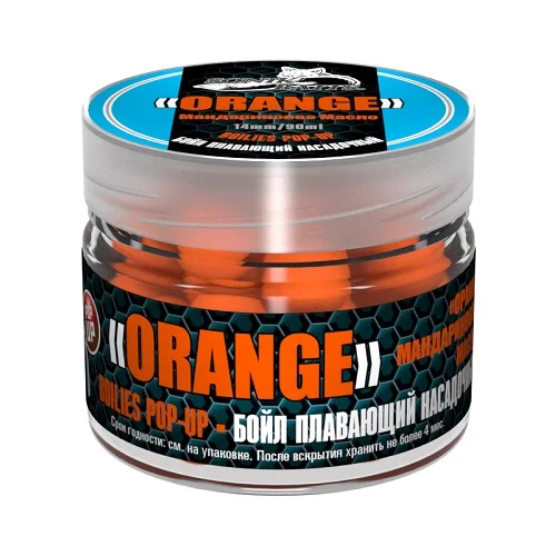 Бойлы насад. плав. Sonik Baits ORANGE-TANGERINE Oil Fluo Pop-ups 14мм 90мл | Спорт и развлечения