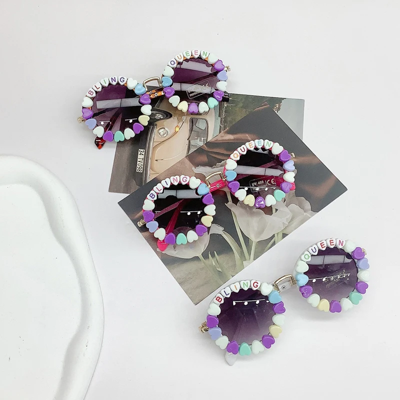 Женские солнцезащитные очки легкая оправа из бисера для малышей уличные