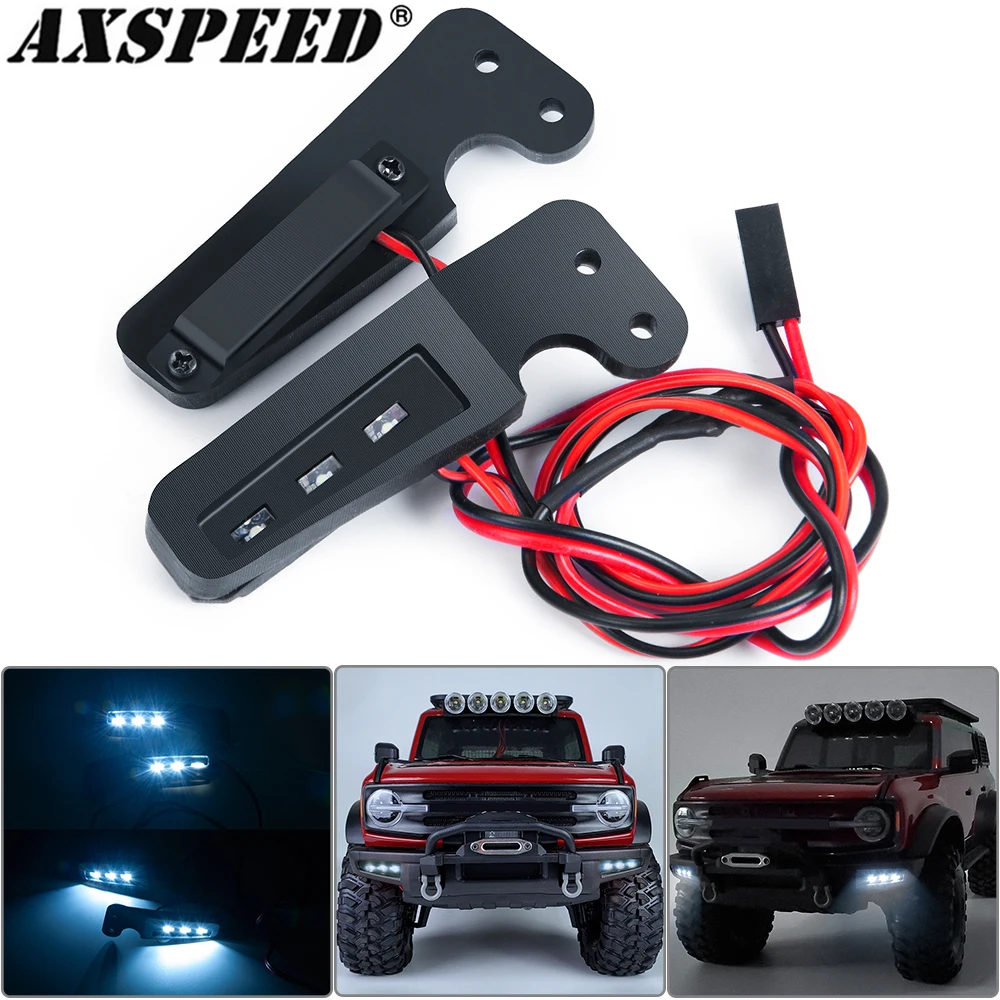 AXSPEED передний бампер боковые фонари фонарь лампа панель для 1/10 радиоуправляемого