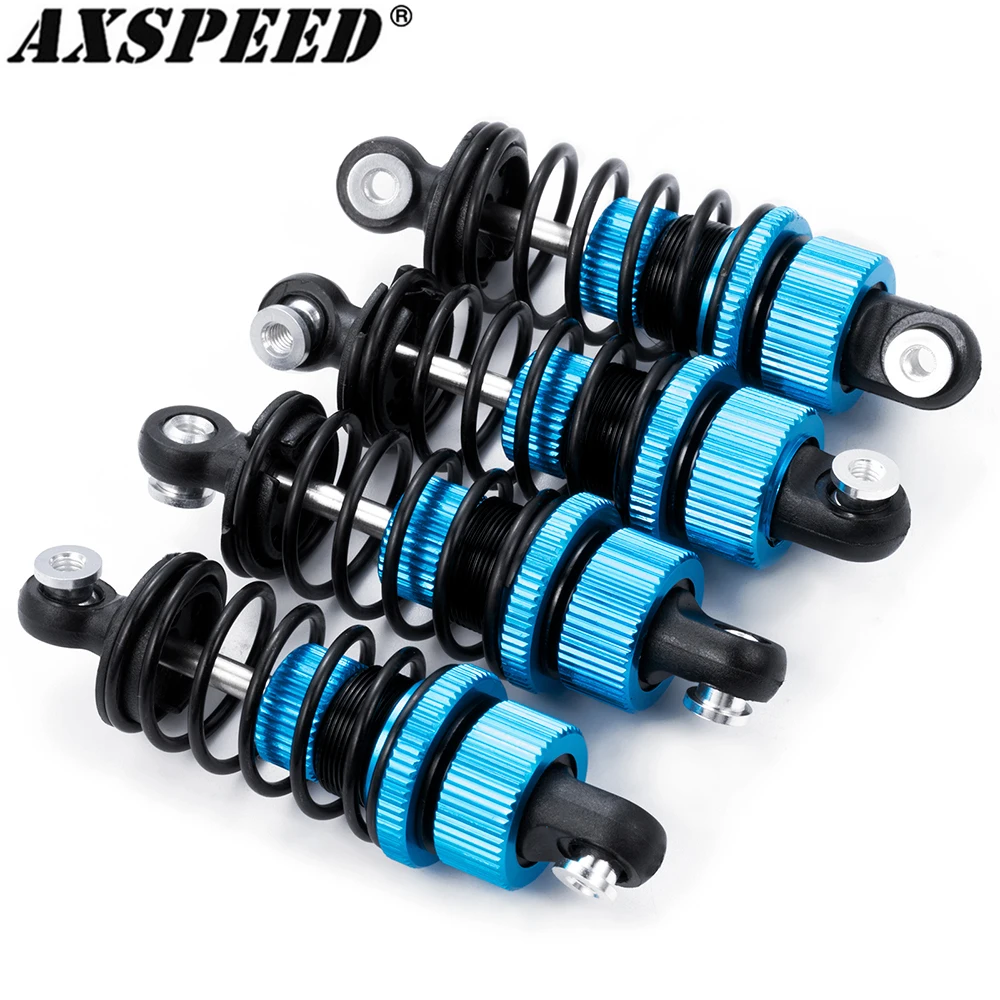 AXSPEED 4 шт. Алюминиевые амортизаторы Передний Задний амортизатор для Tamiya TT02 1/10 RC