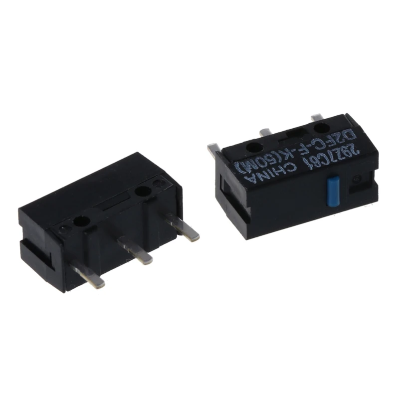 2шт./10шт. Микропереключатель мыши Оригинальный D2FC-F-K Синяя точка 50M щелкает Микропереключатель.