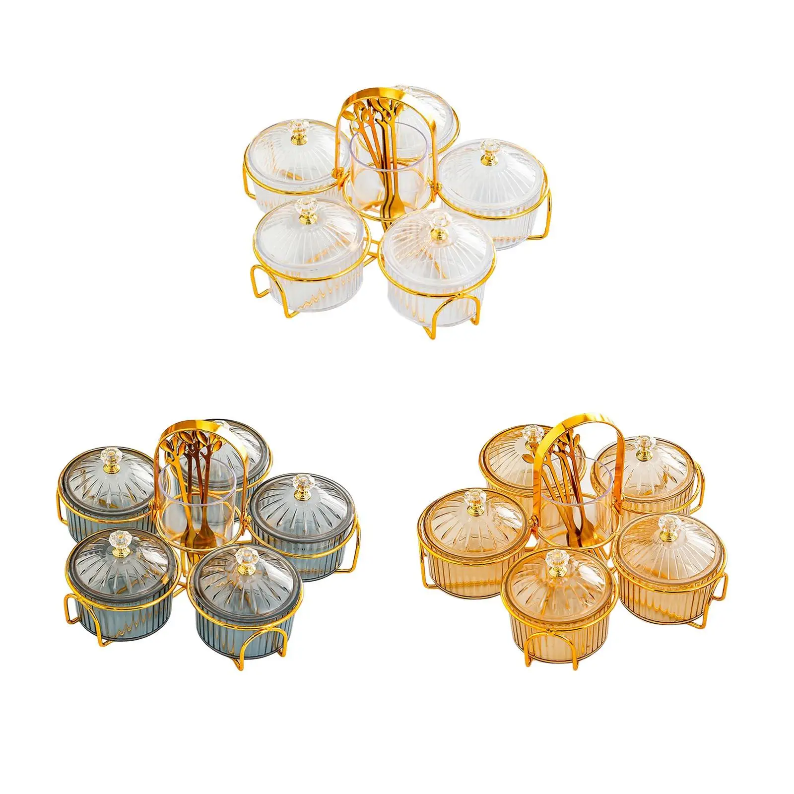 Поднос для сухих фруктов с крышкой тарелка закусок подносом разделенная