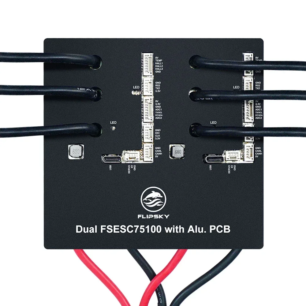 Flipsky Dual 75100 с алюминиевой печатной платой на основе VESC