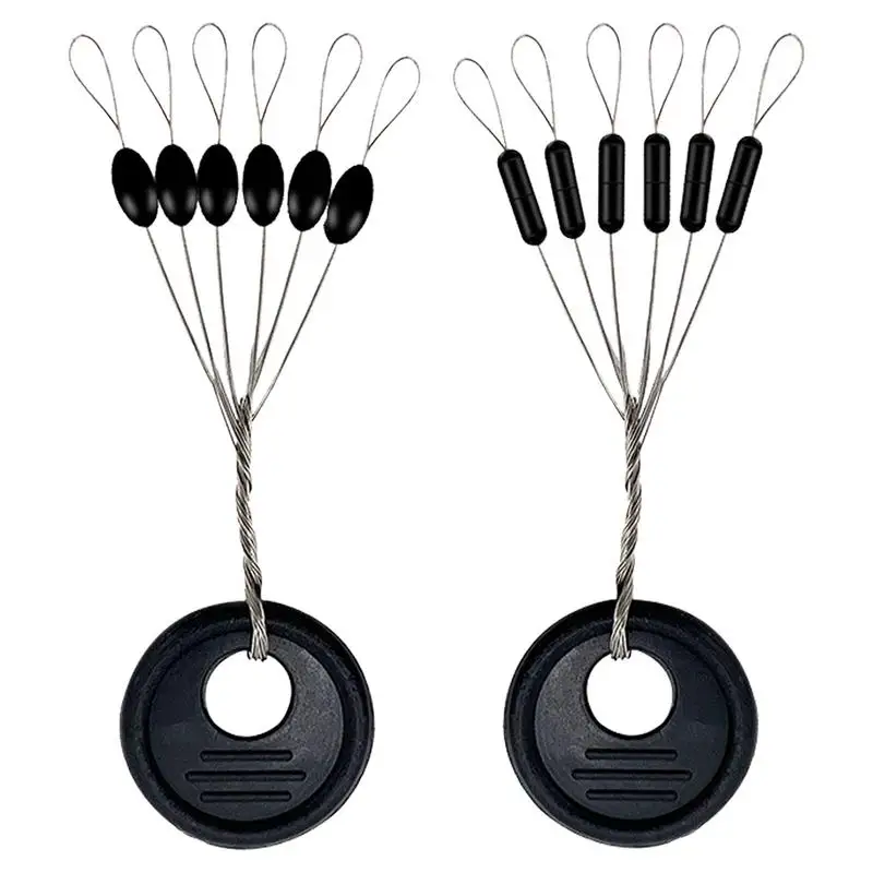 Резиновый поплавок для рыбалки 600 шт. искусственный матовый черный стопор бусина