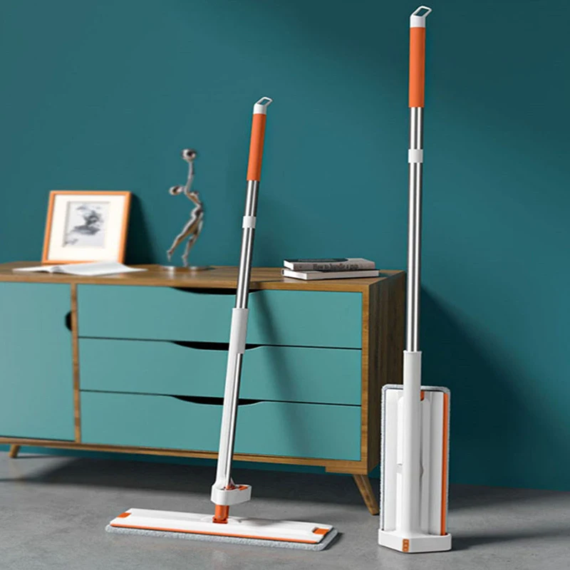 43 см ленивая швабра плоская без рук бытовая вращающаяся на 360 градусов