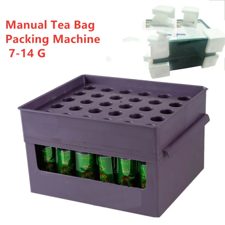 Ручная упаковочная машина для чайных пакетиков чая малого бизнеса 7-14 г 30 пакетов