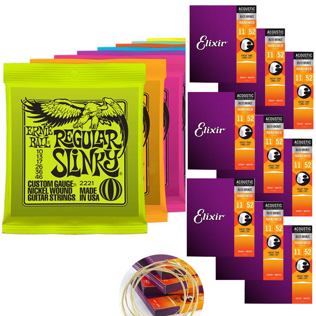 Струны Ernie Ball для электрогитары играют в настоящие тяжелые металлы Rock 2220 2221 2222 2223