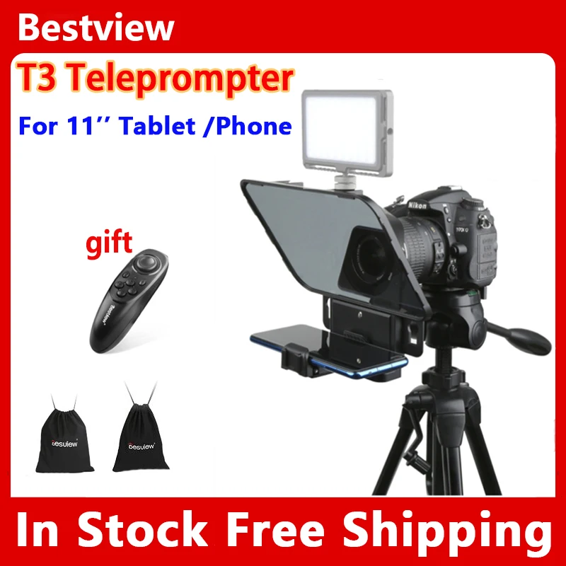 Телесуфлер Bestview T3 для смартфона/планшета/DSLR-камеры с дистанционным управлением