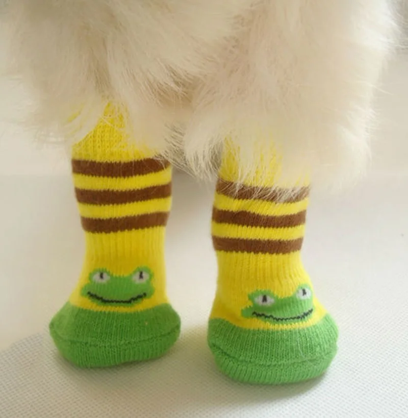 Мягкие теплые шерстяные носки для домашних животных Трикотажные кошек и щенков с