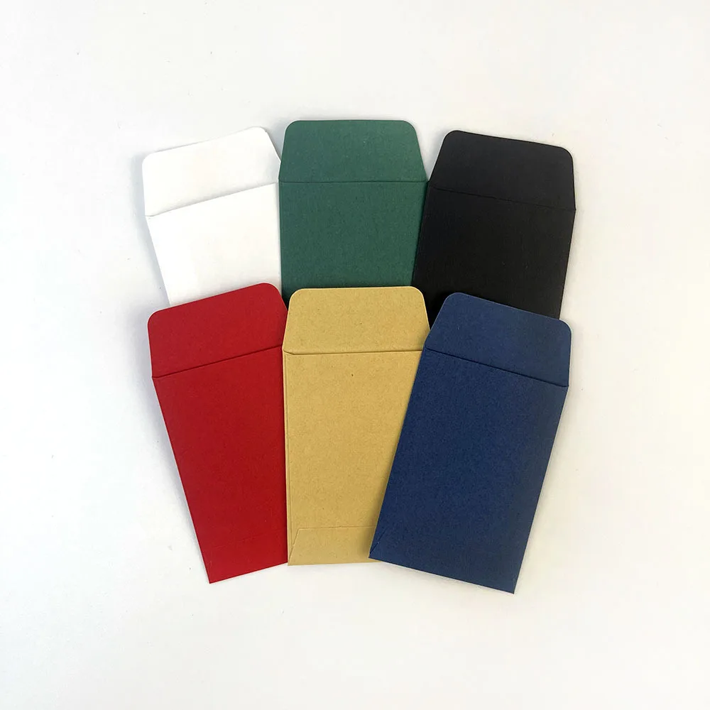 50 шт./партия мини-конверты для хранения канцелярских принадлежностей