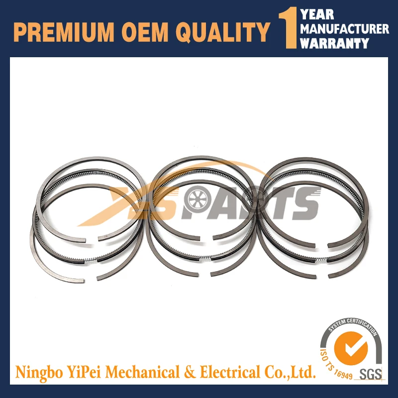3 шт. поршневое кольцо STD для Yanmar 3TNV86 3TNV86CT