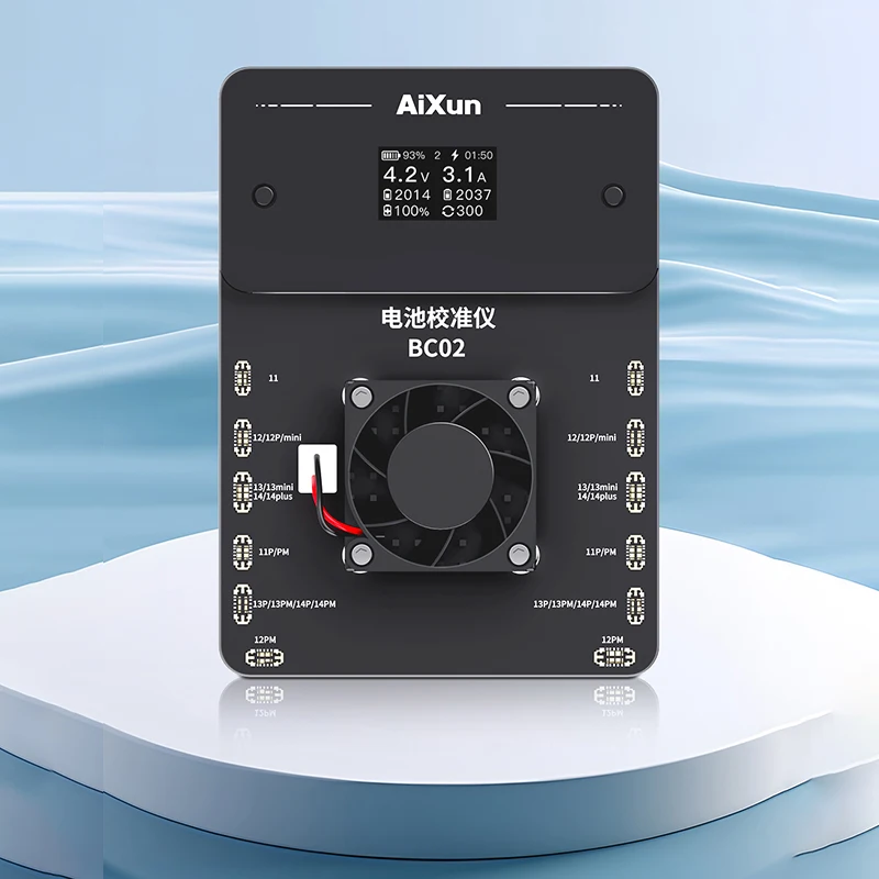 AIXUN BC01BC02 Калибратор аккумулятора Двухканальный для iPhone 11–14promax Поддержка заряда