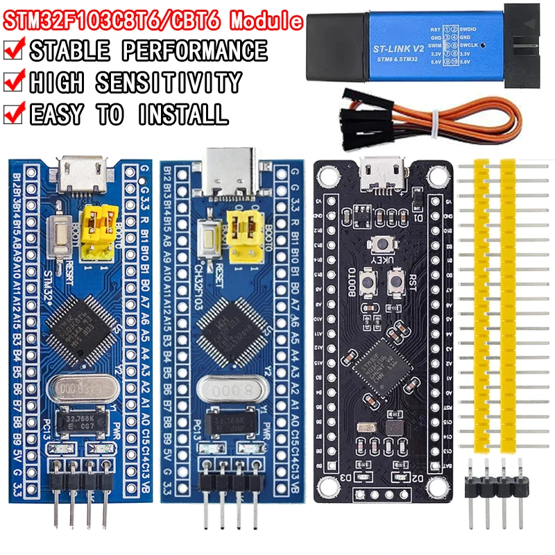 Минимальная плата разработчика системы STM32F103C8T6 CH32F103C8T6 ARM STM32 программатор