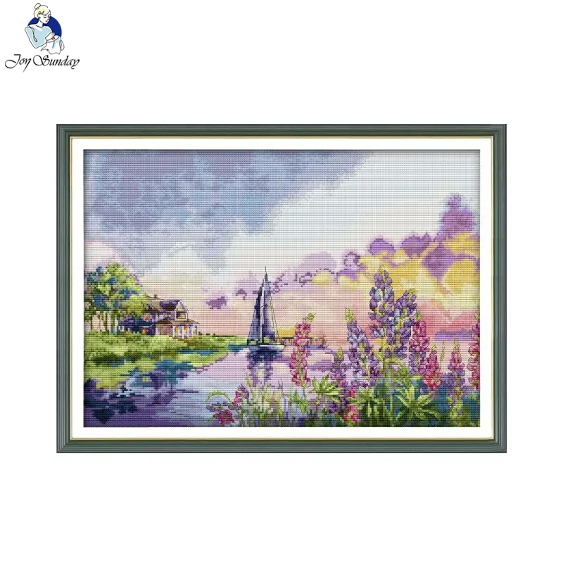 Наборы для вышивки крестиком Joy Sunday рисунок верверсайда Женский комплект с