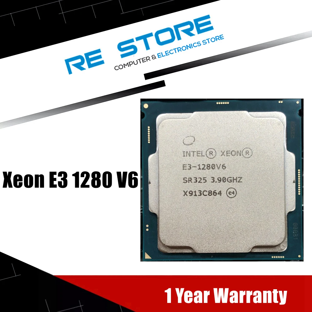 Процессор Intel Xeon E3 1280 V6 3 9 ГГц LGA1151 8 Мб четырехъядерный процессор SR325 б/у - купить по