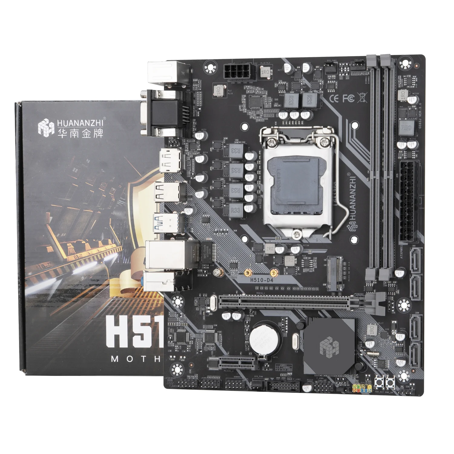 Материнская плата HUANANZHI H510 LGA 1200 ЦПУ 10/11 поколения процессор DDR4 память для