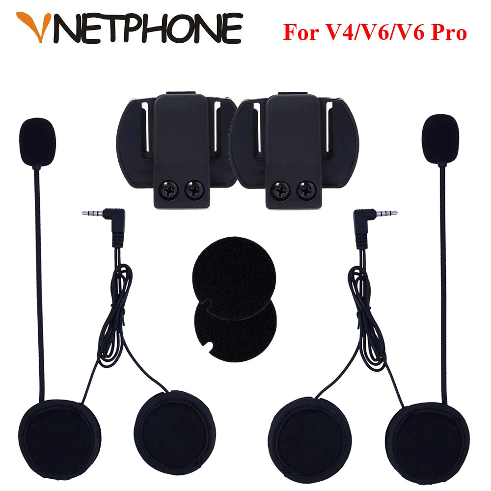 Аксессуары для наушников Bluetooth-интерком мотоциклетного шлема Vnetphone V4 V6 2 шт. |