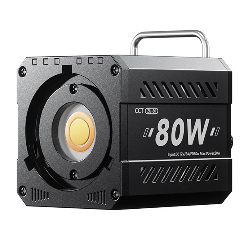 80W COB Video Dimmable Light 2500-6500K Photographic LED For Photo Studio Film Camera Livstreaming EU-Plug