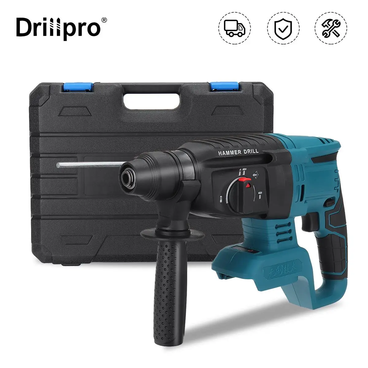 Бесщеточная беспроводная дрель-перфоратор Dillpro 26 мм 6200 об/мин