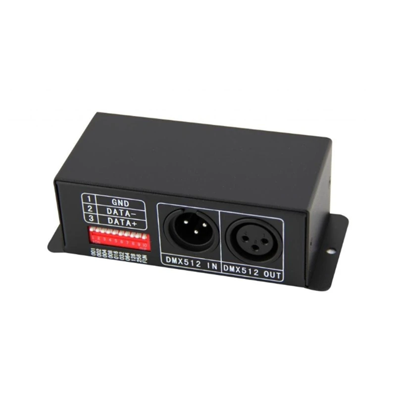 RISE-BC-802-1809 DMX512 декодер для WS2811 WS2812B SK6812 TM1812 UCS1903 модуль светодиодных лент 5-24 В