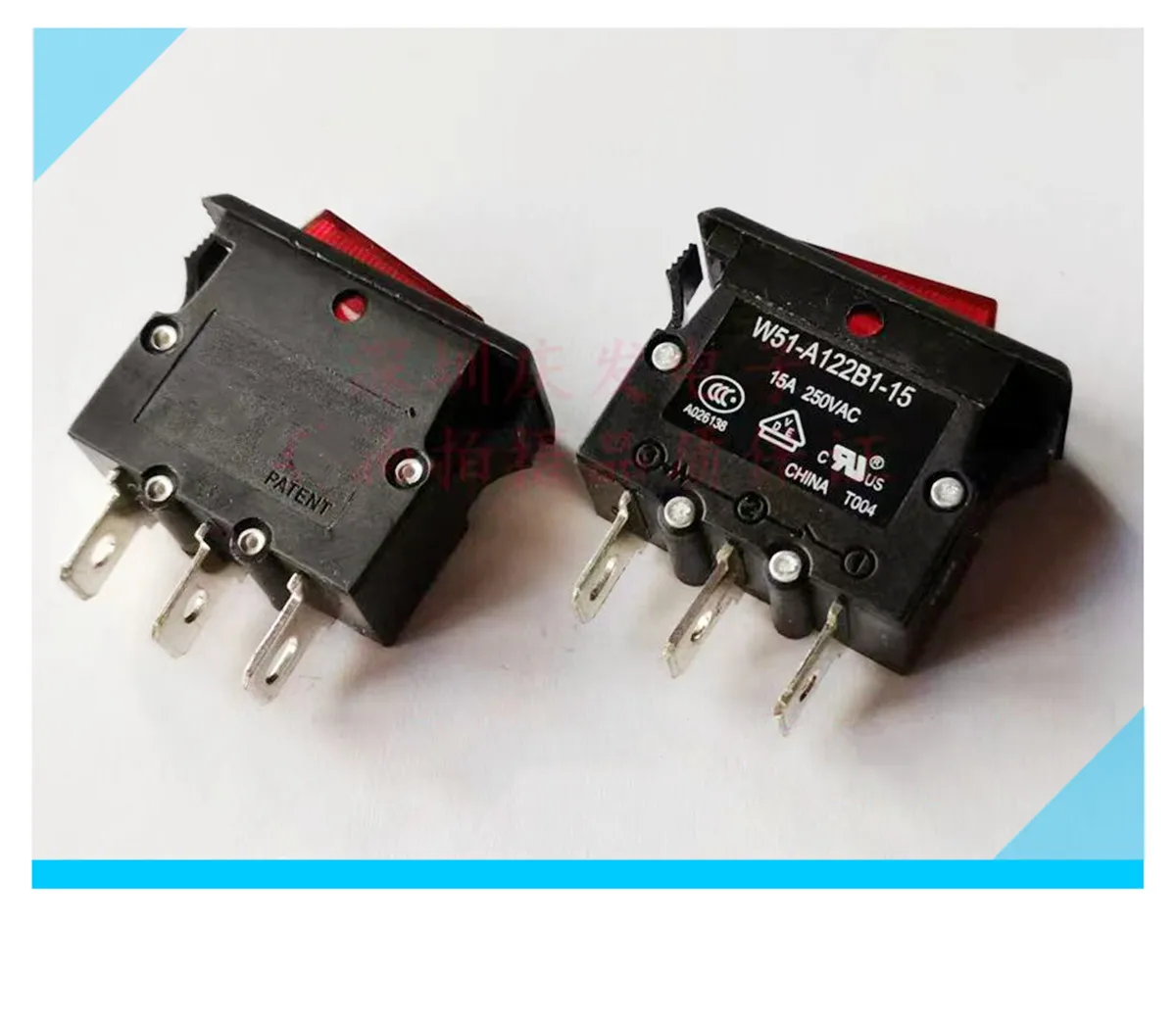 Оригинальный новый 100% W51-A122B1-15 клавишный выключатель 15A 3 контакта 2 зубчатого