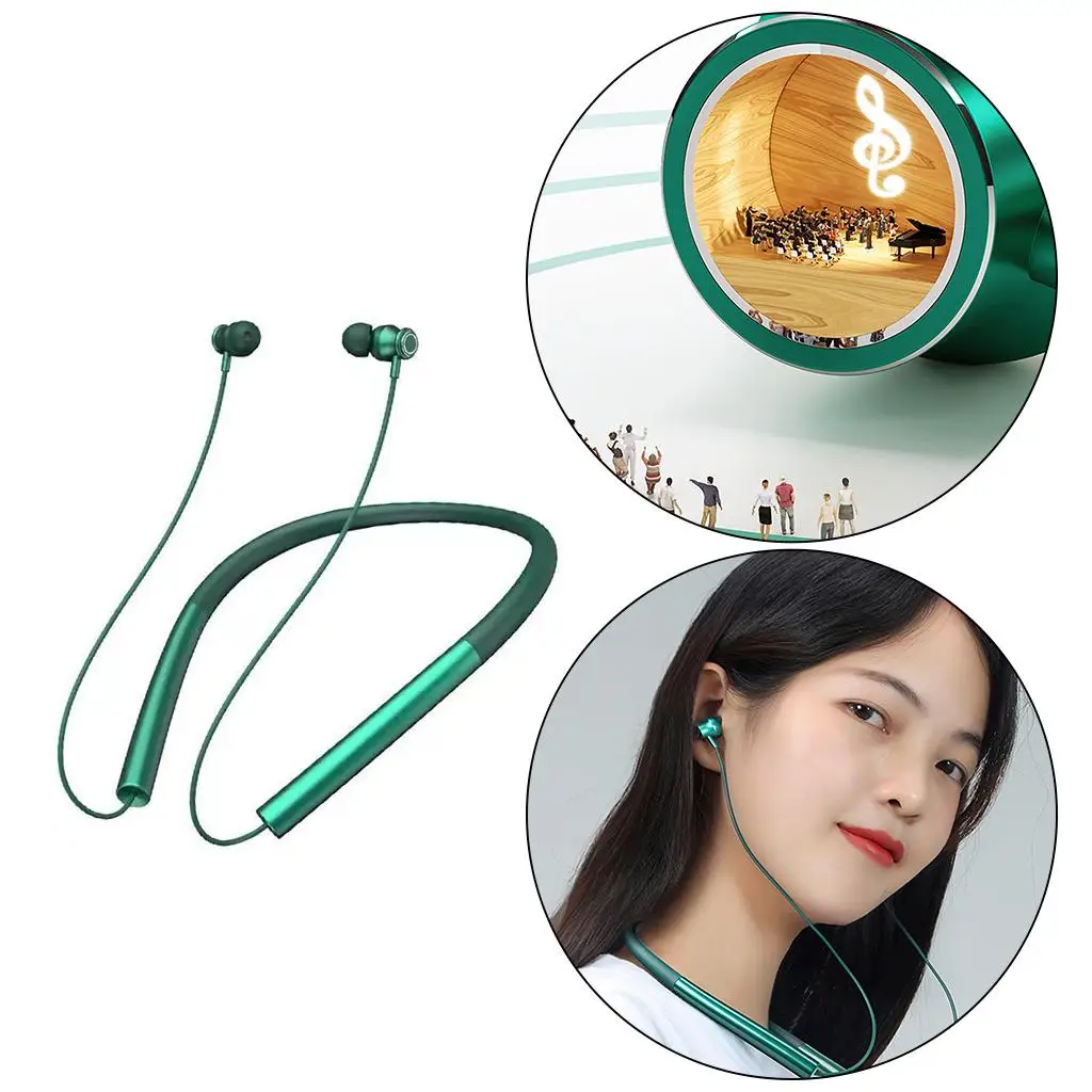 Bluetooth-гарнитура с шейным ремешком и микрофоном для тренировок бега