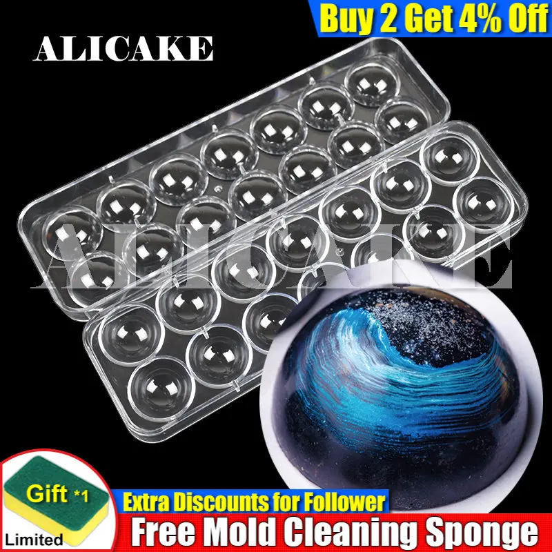 14 полости поликарбоната шоколадные формы для шоколада шаровой лоток Сфера