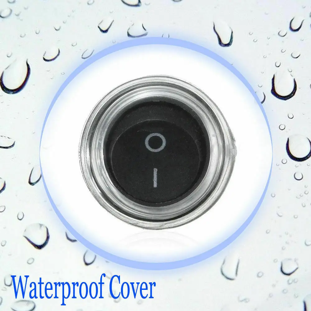 SPST тумблер ВКЛ/ВЫКЛ пластиковый круглый кулисный однополюсный одиночный бросок 5