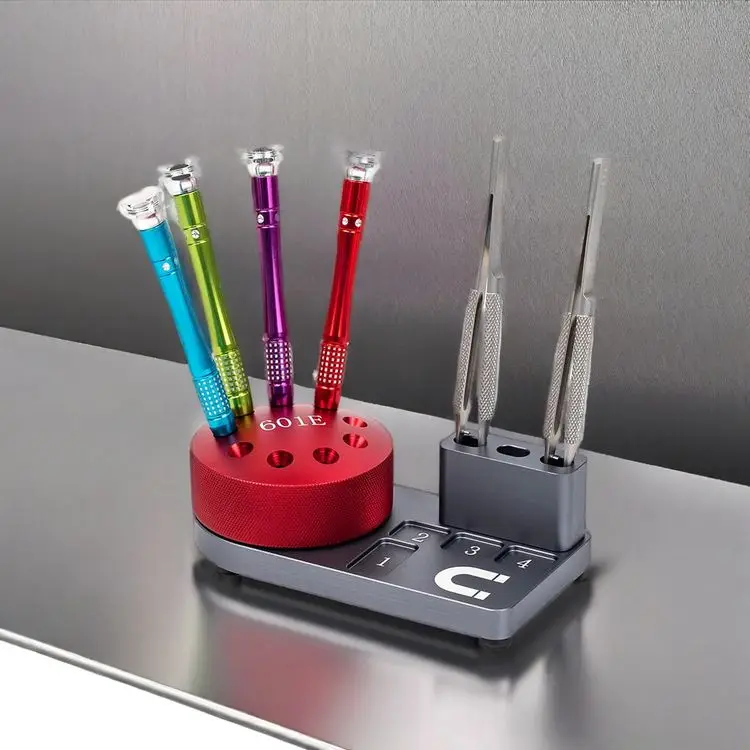 360 ° Вращающийся ящик для хранения инструментов обслуживания отвертка с 9 + 3