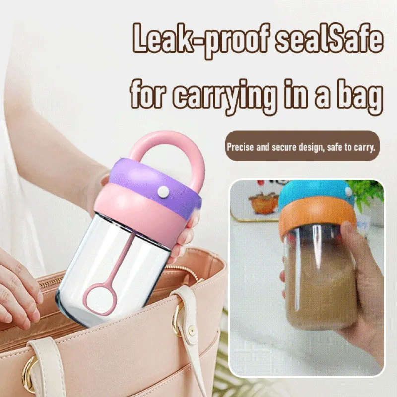 Прочный стеклянный корпус электрическая чашка для молочного коктейля