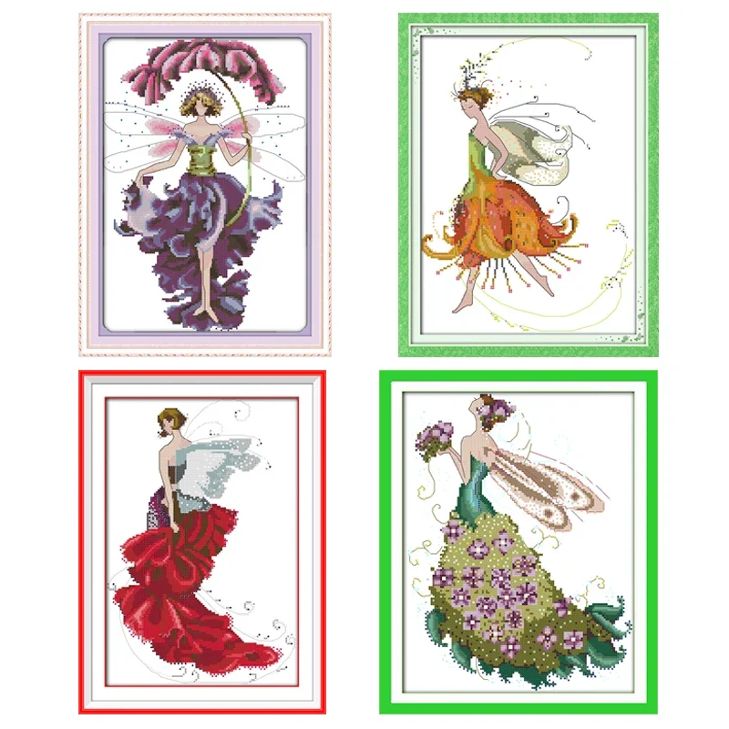 Набор для вышивки крестиком Joy Sunday ткань Aida напечатанный холст DMC хлопковая нить