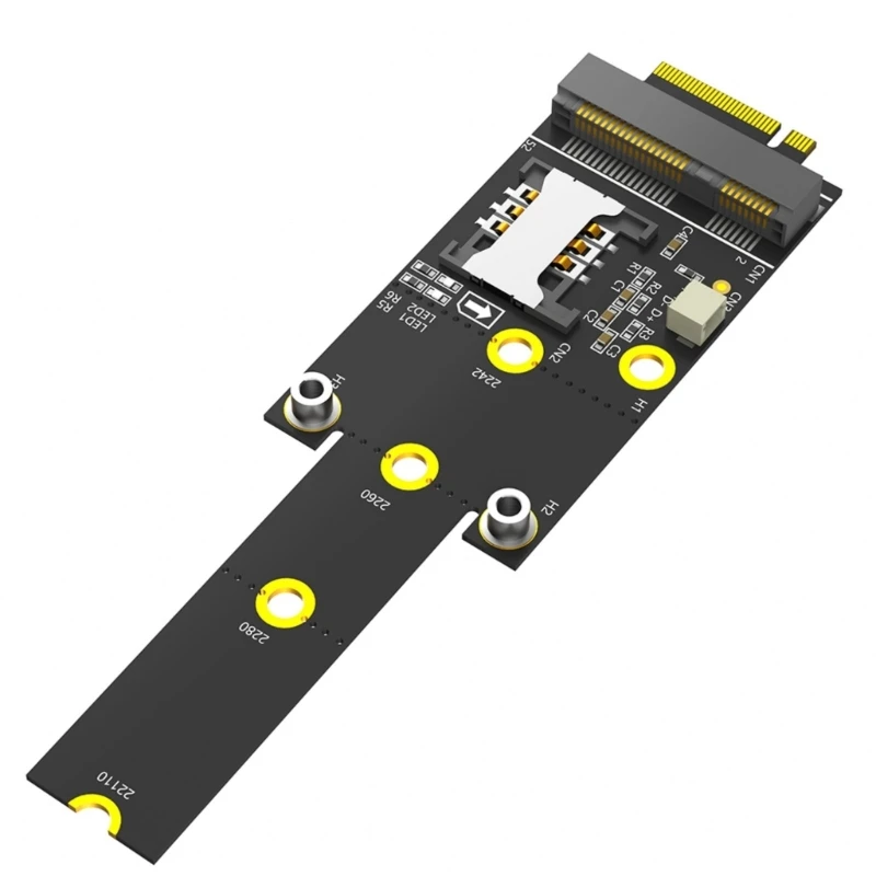 Переходник Mini PCIE на M.2 (NGFF) Key M со слотом для карты 2242 2260 2280 221100