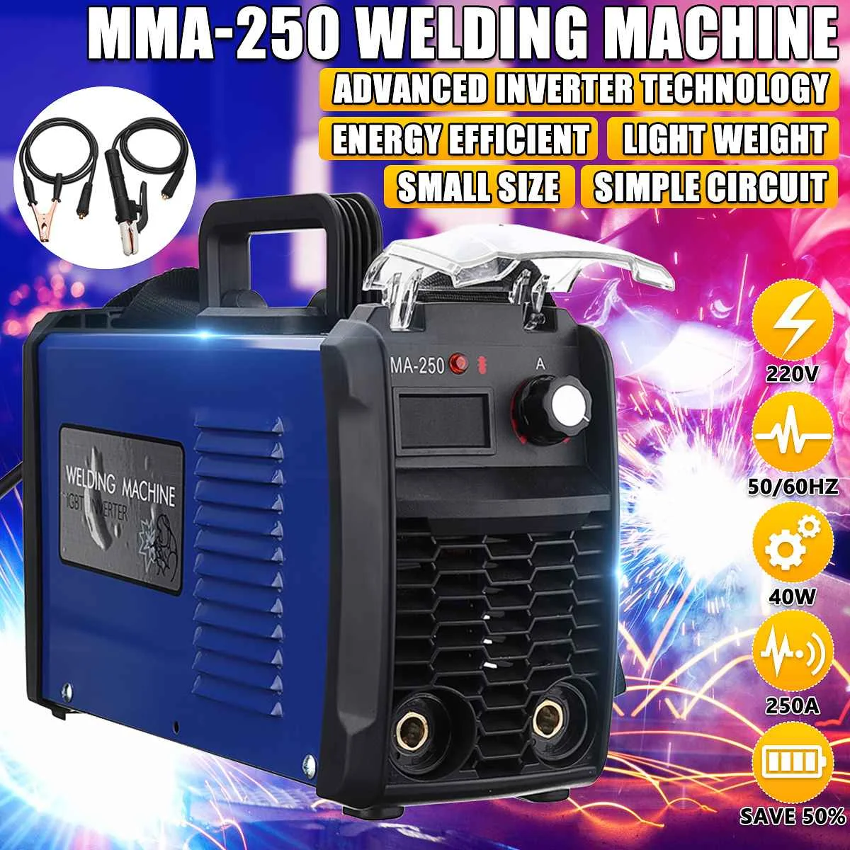 Инвертор 250 кВА постоянного тока 220 А дуговой сварочный аппарат в IGBT MMA для дома