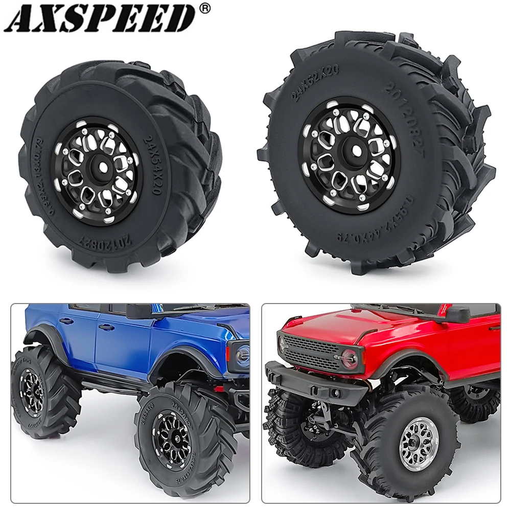 AXSPEED 4 шт. 1 0 дюйма набор ступиц для покрышек грязевой местности 1/18 TRX4M