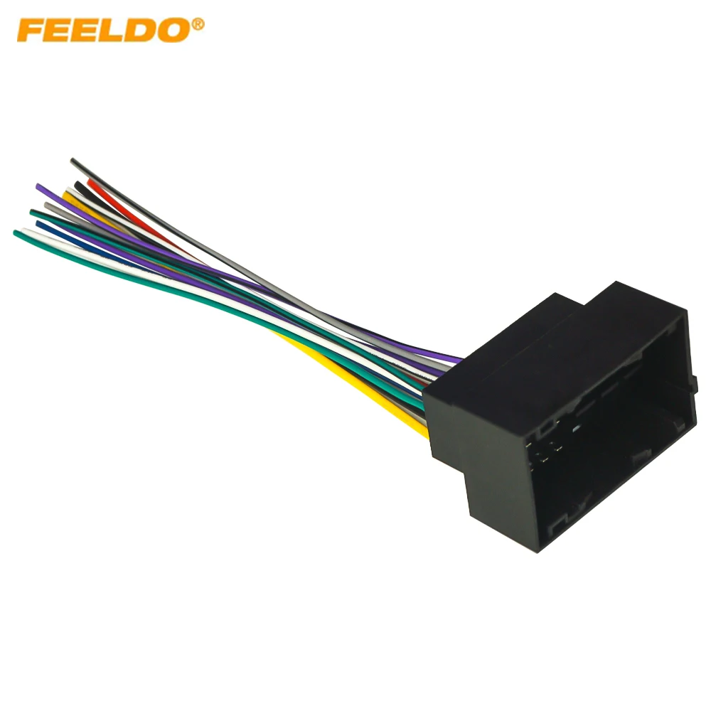 Автомобильный аудио 16-контактный разъем кабеля в заводской радио DIN гнездовой