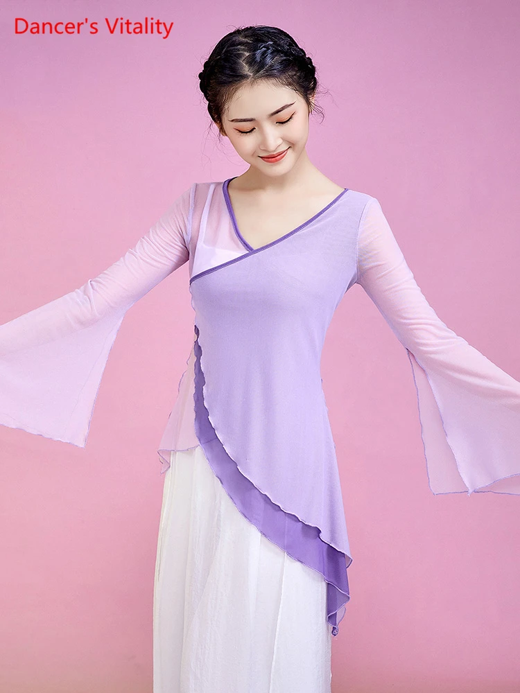 Костюм классического танца для женщин и взрослых элегантный газовый костюм с