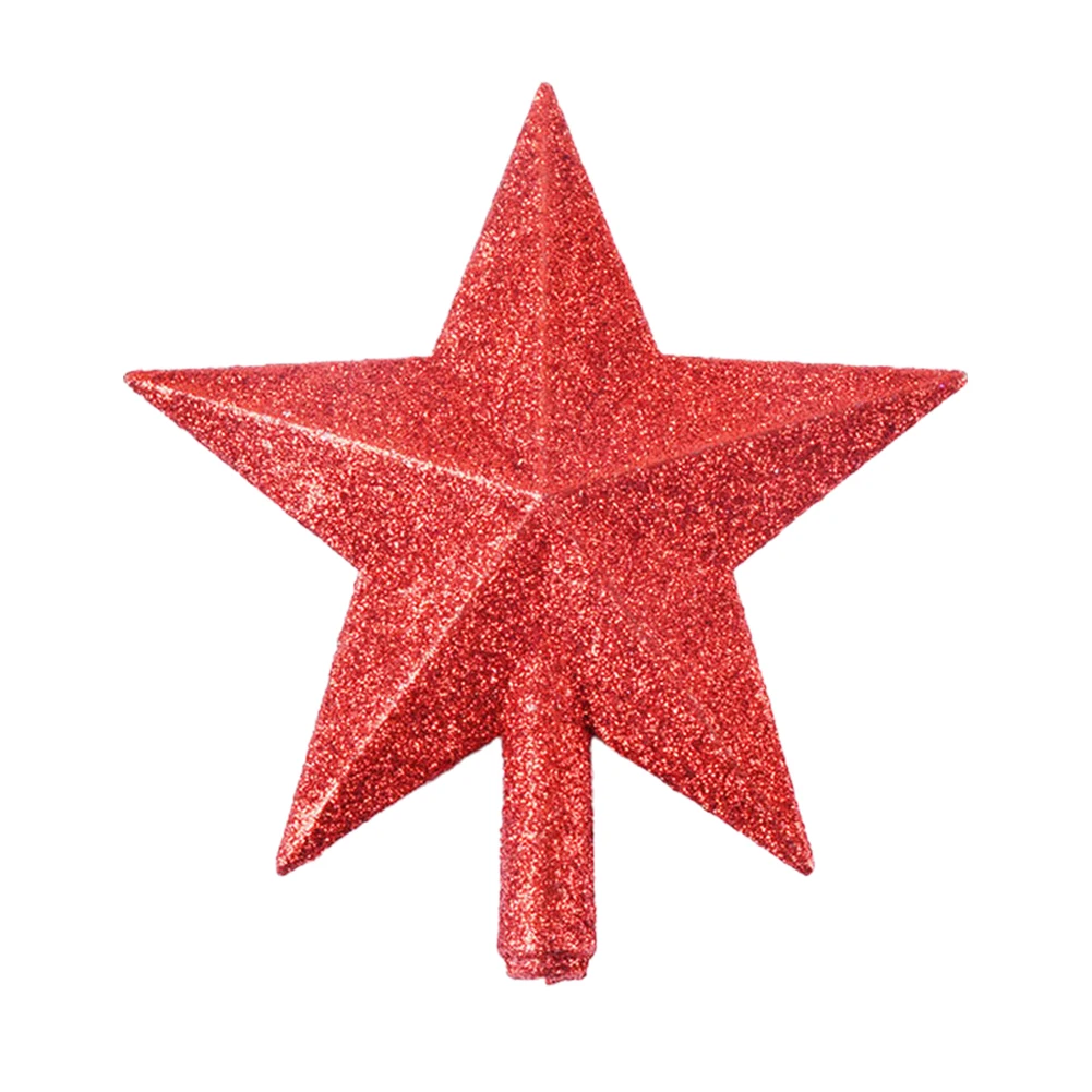 Топ для рождественской елки Звездные украшения Сезонный декор 25 см 1 шт.
