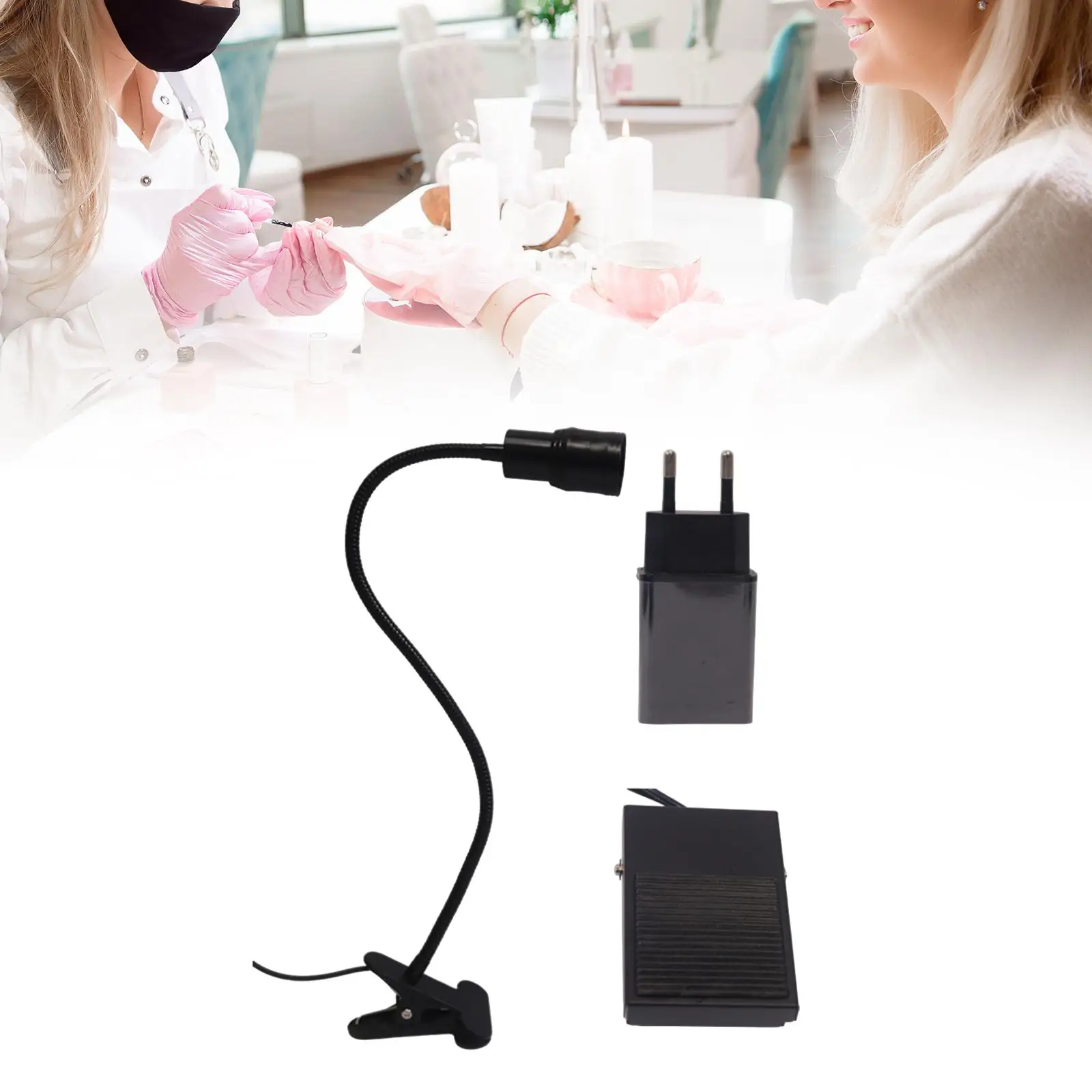 Ресницы для наращивания ресниц гибкая ножная педаль с зажимом портативная