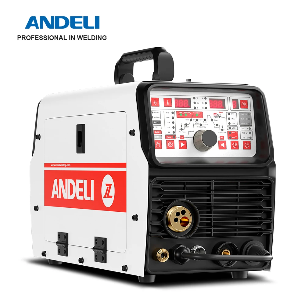 ANDELI MCT-520DPL PRO Многофункциональный сварочный аппарат MIG/TIG/MMA/CUT/COLD Welder/MIG Pulse Can сварка