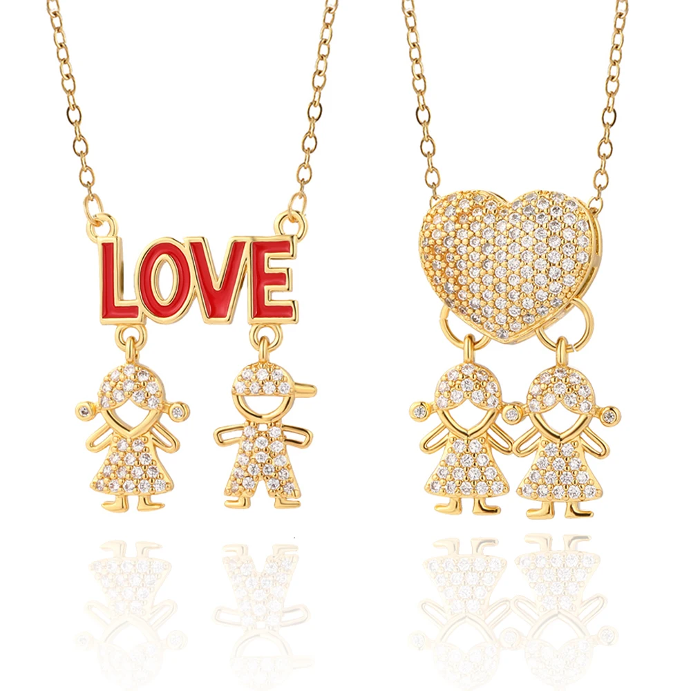 Ожерелье для пары женщин подвеска двоих сестры брата семьи женские ожерелья с