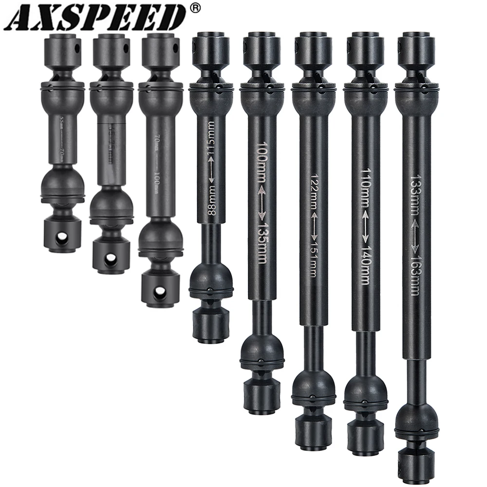 AXSPEED стальной тяжелый приводной вал для 1/10 RC Crawler Axial SCX10 90046 AXI03007 TRX4 Bronco Defender TRX6 VS4-10