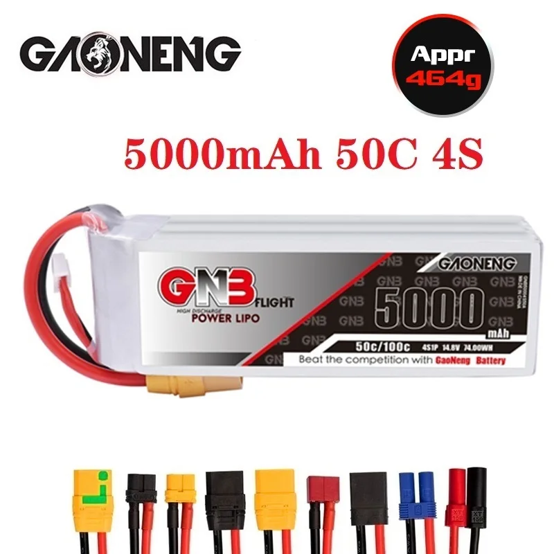 1/2 шт. GNB HV 14 8 в 5000 мАч макс c литий-полимерный аккумулятор 50C 4S XT30/XT60/XT90/T разъем для