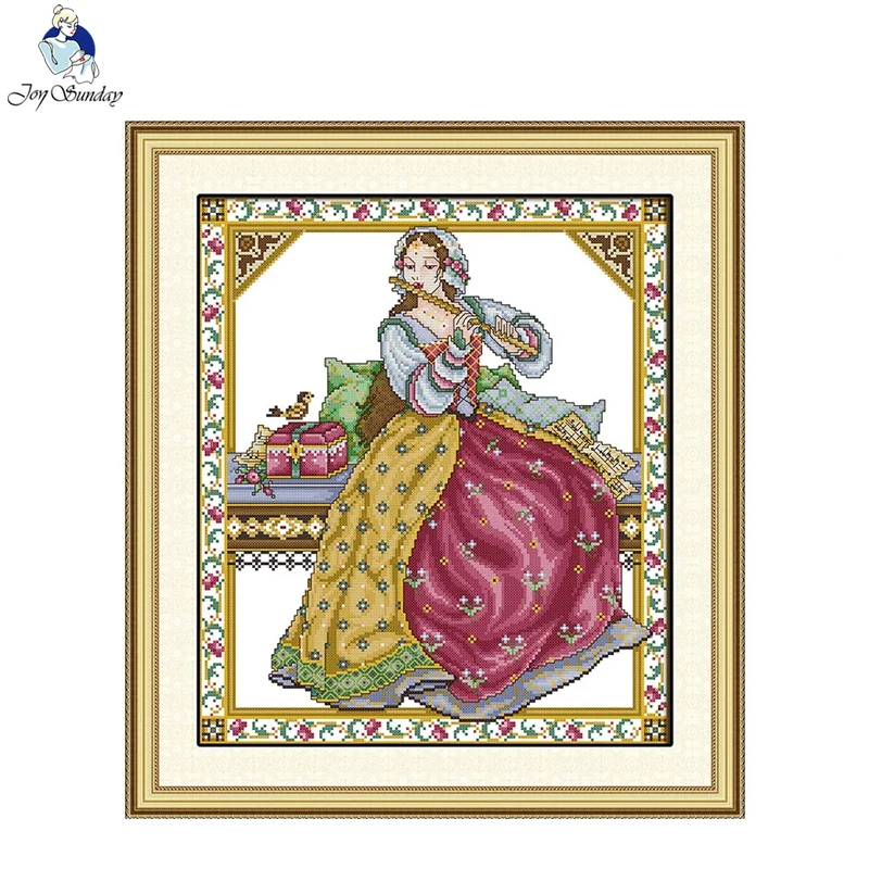Joyy Sunday Набор для вышивки крестиком персонаж соло HD шаблон печать счетная ткань