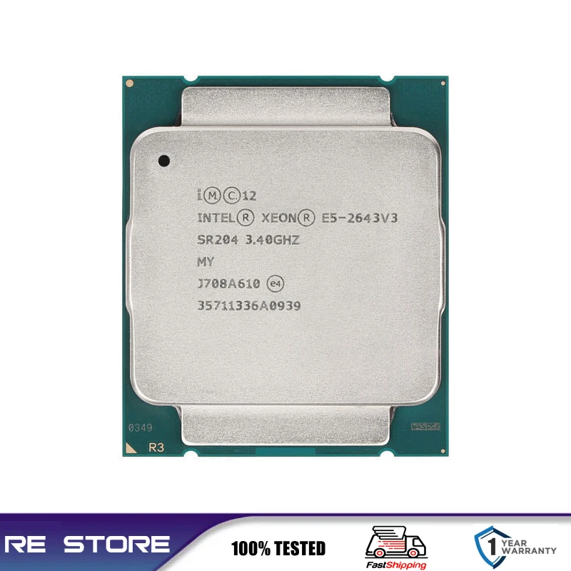 Процессор Intel Xeon E5 2643 V3 3 4 ГГц 6 ядер 12 потоков 20 МБ 135 Вт LGA 2011-3 |