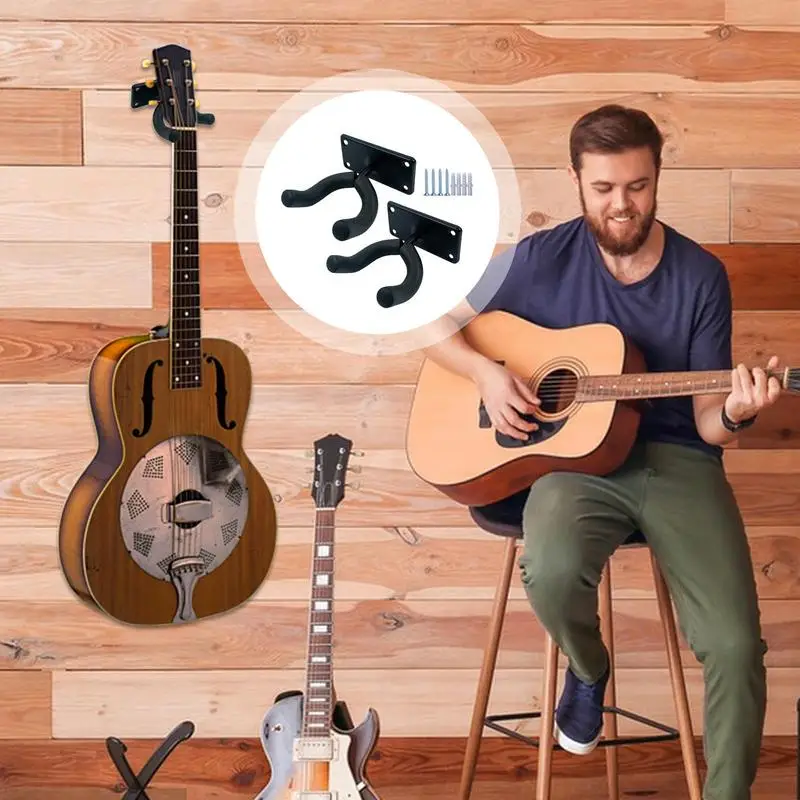 Настенное крепление для акустической гитары гитарные крючки стены 2 упаковки