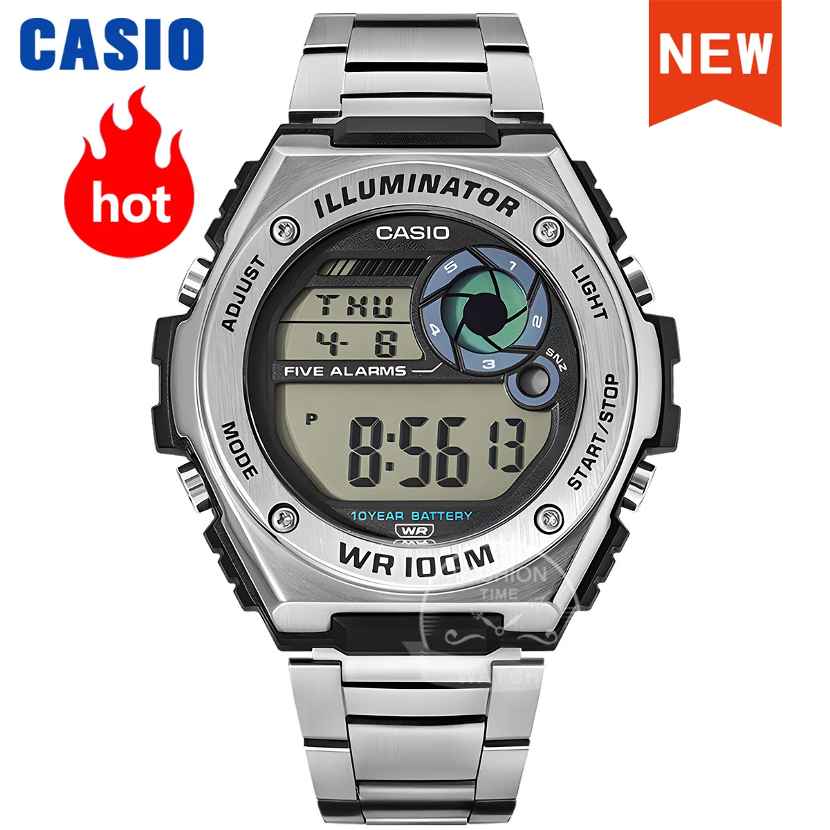 Часы Casio для мужчин водонепроницаемые цвет в ассортименте