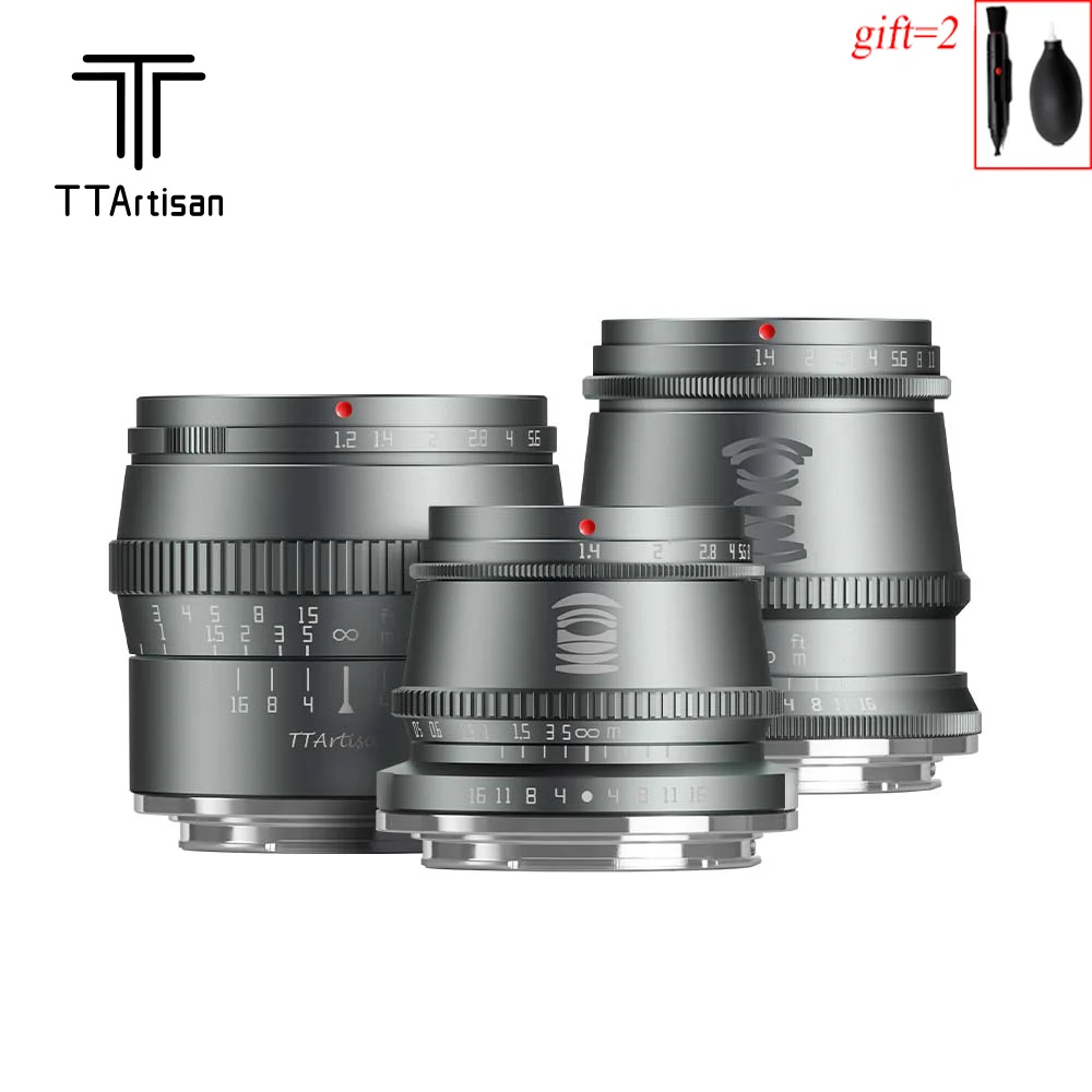 Набор линз TTArtisan ограниченной версии 35 мм F1.4 17 50 F1.2 для SONY E FUJI X Canon EOS M EFM Panasonic Olympus