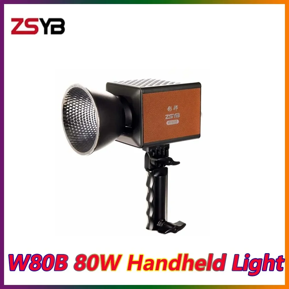 ZSYB W80B 80 Вт светодиодный ручной светильник 2700K-6500K профессиональный для видео